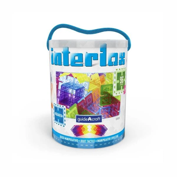 Конструктор Guidecraft Interlox Squares Квадраты, 96 деталей (G16835) - изображение 9