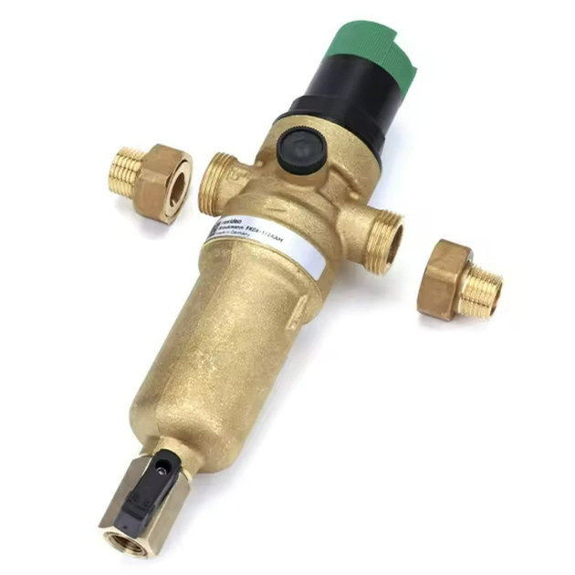 Фільтр самопромивний із редуктором 1/2", латунна колба, Tervix Pro Line WD (365012) - зображення 5