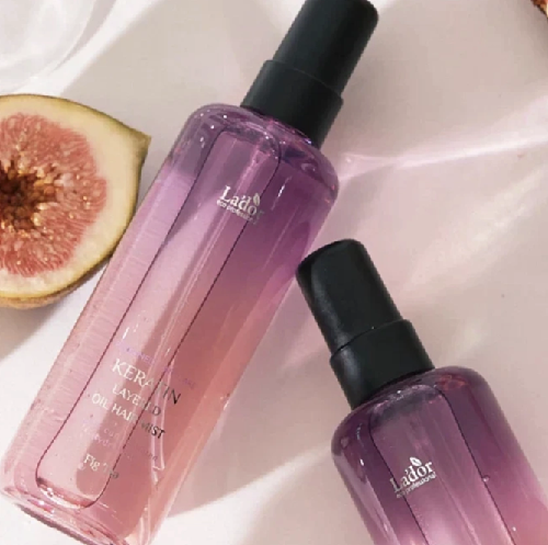 Двофазний міст для волосся з ароматом інжиру La'dor Keratin Layered Oil Hair Mist, 130 мл - зображення 2