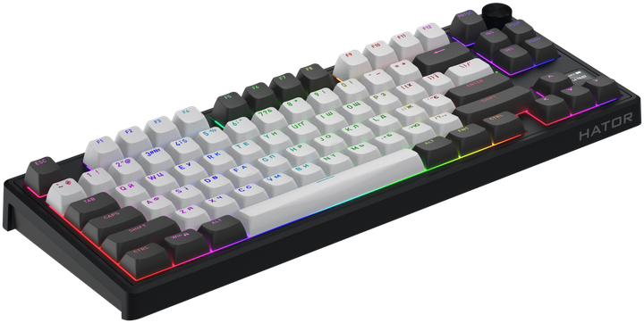 Клавіатура HATOR Skyfall 80 PRO Wireless Grey-Black Silent Switches (HTK4180UA) - зображення 2