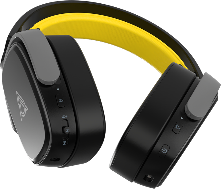 Навушники Ajazz AHM09 MAX Black Gray Yellow (AHM09-MAX-BGY) - зображення 8