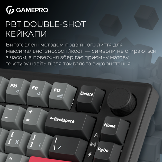Клавиатура GamePro Asgard Yord Black (MK266BK) 323224 - изображение 4