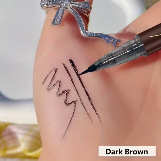 Ультра тонкий маркер для бровей и стрелок, 01 Dark Brown - изображение 3
