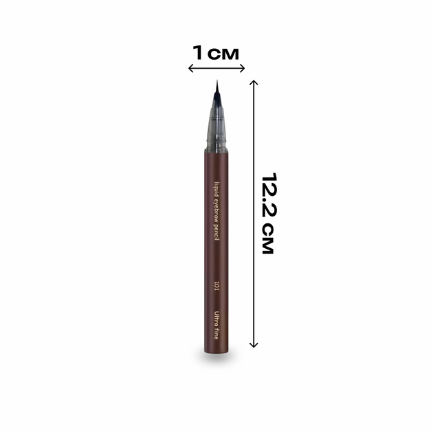 Ультра тонкий маркер для бровей и стрелок, 01 Dark Brown - изображение 5