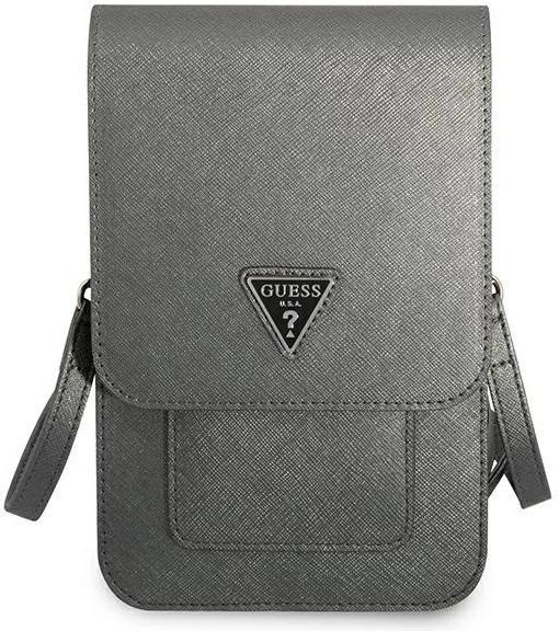 Сумка Guess Saffiano Triangle Grey (GUWBSATMGR) - зображення 2