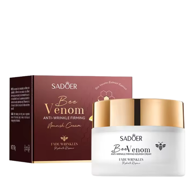 Крем для обличчя проти зморшок, з пчелиним ядом Sadoer Bee Venom 50 мл - Фото 1 Крем для обличчя проти зморшок, з пчелиним ядом Sadoer Bee Venom 50 мл - зображення 1