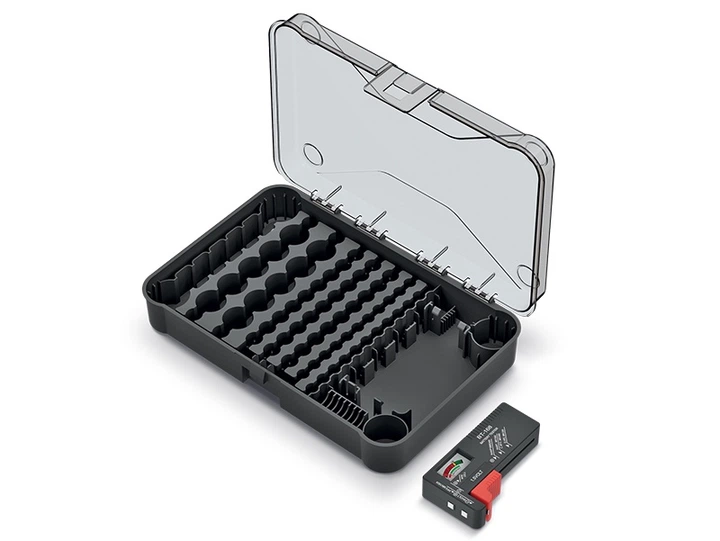 Organizer na baterie Kistenberg 66-502 z testerem KBBT (5905197385587) - obraz 2