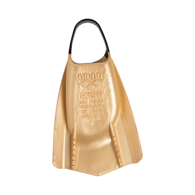 Ласти для плавання короткі із відкритою п'ятою Arena POWERFIN PRO II (006151-200) золоті, розмір 38-39 - Фото 3 Ласти для плавання короткі із відкритою п'ятою Arena POWERFIN PRO II (006151-200) золоті, розмір 38-39 - зображення 3