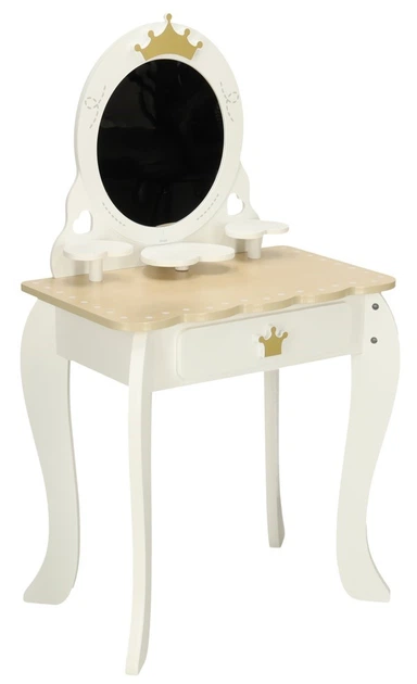 Drewniana toaletka Kik Lulilo Bella lustro taboret akcesoria (KX3775) (5903039750968) - obraz 2