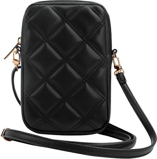 Сумка Guess 4G Quilted Metal Logo Wallet Zipper Pouch Black (GUWBZPSQSSGK) - зображення 4