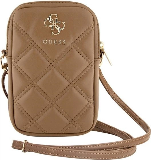 Сумка Guess 4G Quilted Metal Logo Wallet Zipper Pouch Brown (GUWBZPSQSSGW) - зображення 2