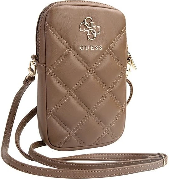 Сумка Guess 4G Quilted Metal Logo Wallet Zipper Pouch Brown (GUWBZPSQSSGW) - зображення 3