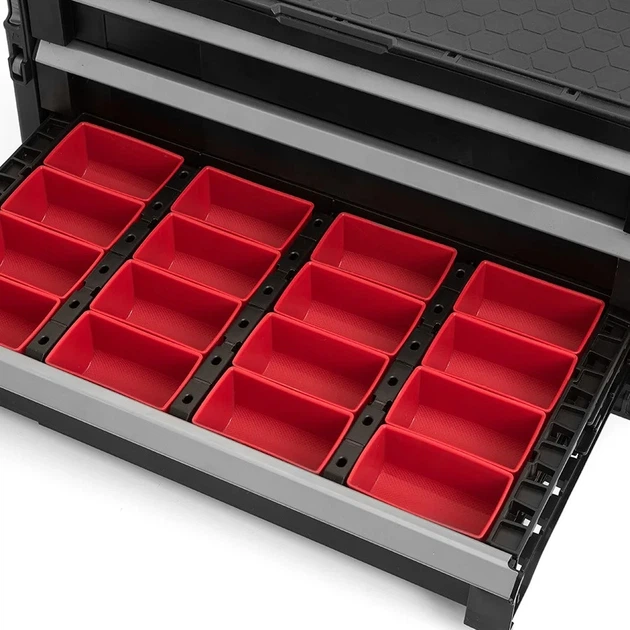 Regał warsztatowy Keter 237791 3-szufladowy Tool Chest Czarny (7290106926134) - obraz 2