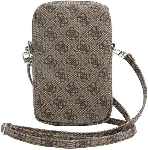 Сумка Guess 4G Triangle Metal Logo Wallet Zipper Pouch Brown (GUWBZP4GFTSW) - зображення 4