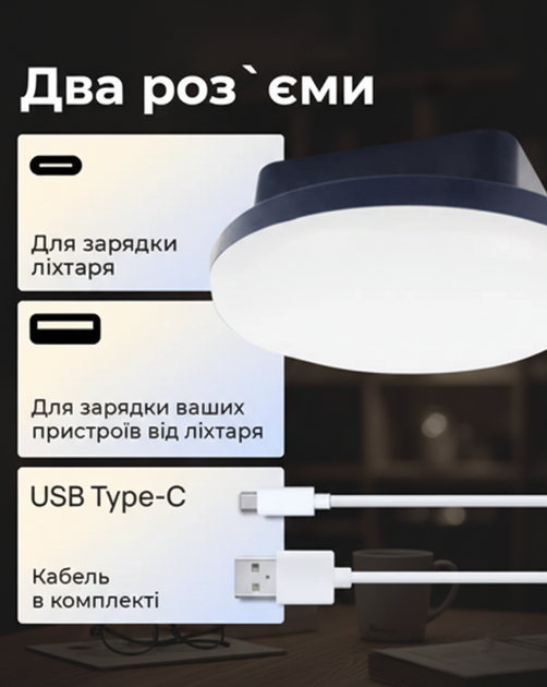 USB LED Лампа Фонарь Светильник Павербанк 7200 mAh Синий Аккумуляторный Кемпинговый Туристический Аварийный Беспроводной на Батарее Походный Ночник - Фото 2 USB LED Лампа Фонарь Светильник Павербанк 7200 mAh Синий Аккумуляторный Кемпинговый Туристический Аварийный Беспроводной на Батарее Походный Ночник - изображение 2