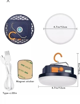 Фонарь лампа светильник повербанк мощный фонарик туристический USB LED влагозащищенный на батарее 6600 mAh функция Power Bank кемпинговый аварийный ночник с магнитом холодный свет - Фото 7 Фонарь лампа светильник повербанк мощный фонарик туристический USB LED влагозащищенный на батарее 6600 mAh функция Power Bank кемпинговый аварийный ночник с магнитом холодный свет - изображение 7