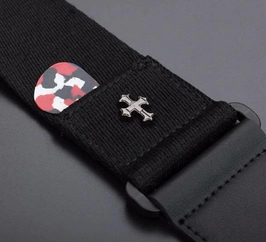 Ремінь для гітари, бас гітраи, акустичної гітари AGS black - изображение 5