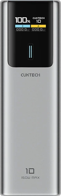 УМБ Cuktech CKPB100PGLBK 10000 mAh 150W Grey (6973886190674) - зображення 2