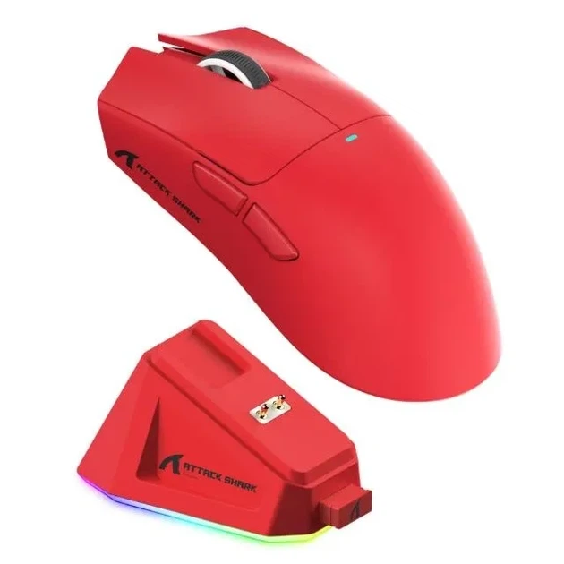 Компютерна мышь ATTACK SHARK X11 (PAW3311, 22000 DPI, красная) - изображение 7