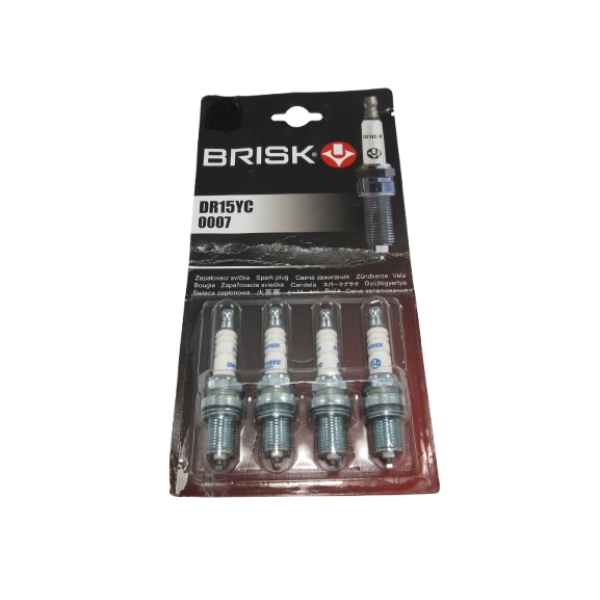 Свечи Зажигания Brisk Super 16V ВАЗ 2112 Приора Калина ГАЗ 405 406 4шт DR15YC (42378) - Фото 1 Свечи Зажигания Brisk Super 16V ВАЗ 2112 Приора Калина ГАЗ 405 406 4шт DR15YC (42378) - изображение 1