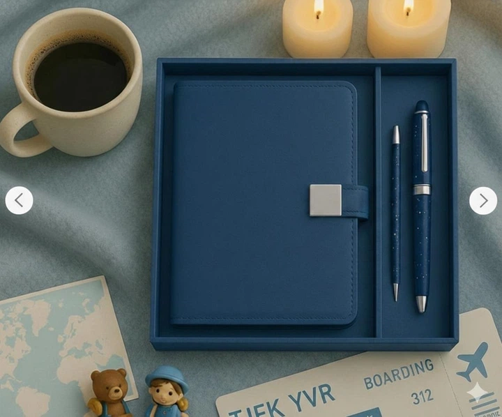 Подарочный набор для мужчины и женщины —подарок на 8 Марта синий