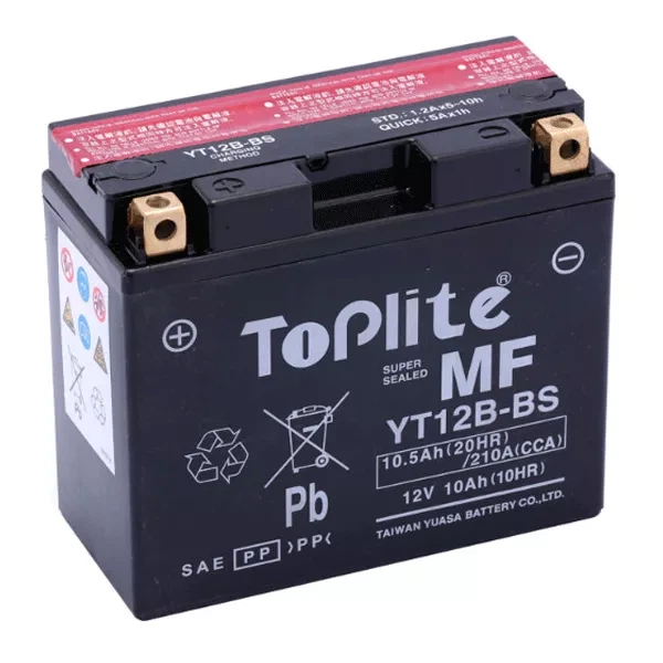 Мотоаккумулятор Toplite (YT12B-BS) - изображение 2