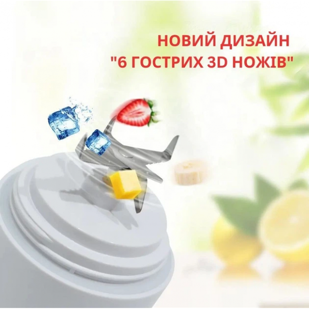 Портативний блендер A9 White (R4555131820250) - изображение 3