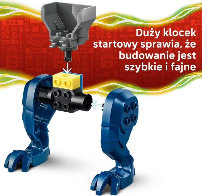 Конструктор LEGO Ninjago Битва робота дракона Джея 107 деталей (71853) - зображення 5