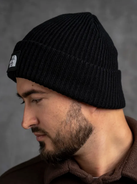 Шапка The North Face в чёрном цвете, One Size (универсальный размер). - изображение 3