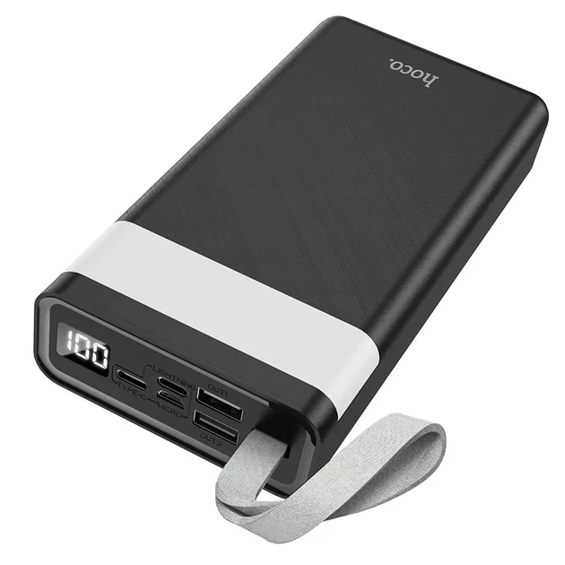 PowerBank Hoco J73 на 30 000 mAh чорний павербанк - Фото 1 PowerBank Hoco J73 на 30 000 mAh чорний павербанк - зображення 1