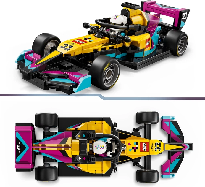 Zestaw klocków LEGO Speed Champions Bolid F1 ACADEMY LEGO 201 element (77258) - obraz 5
