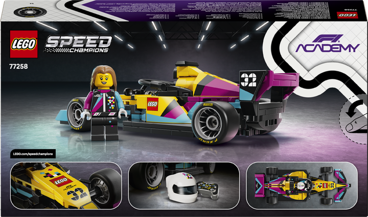 Zestaw klocków LEGO Speed Champions Bolid F1 ACADEMY LEGO 201 element (77258) - obraz 9