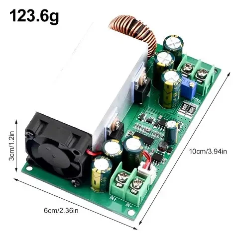 Преобразователь стабилизатор понижающий 25A 12–75V 600W SZ-8025CV Импульсный стабилизатор - Фото 3 Преобразователь стабилизатор понижающий 25A 12–75V 600W SZ-8025CV Импульсный стабилизатор - изображение 3