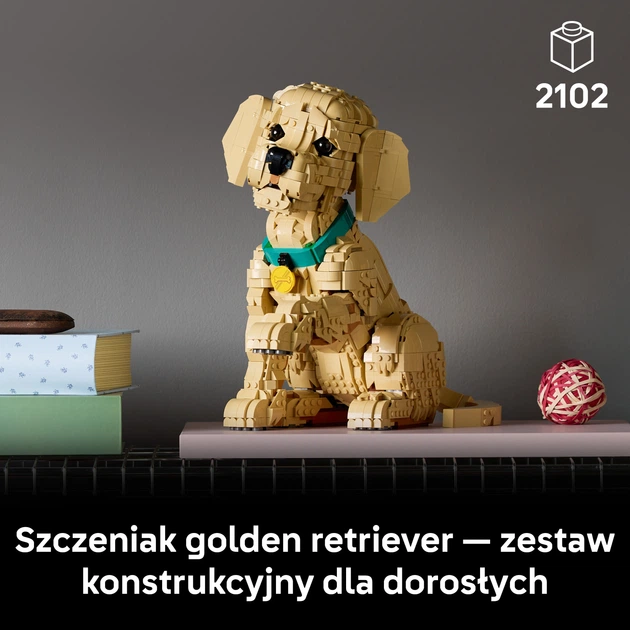 Zestaw klocków LEGO Icons Szczeniak golden retriever 2102 elementy (1384) - obraz 3