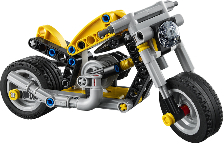 Конструктор LEGO Technic Жовтий мотоцикл 151 деталь (42225) - Фото 2 Конструктор LEGO Technic Жовтий мотоцикл 151 деталь (42225) - зображення 2