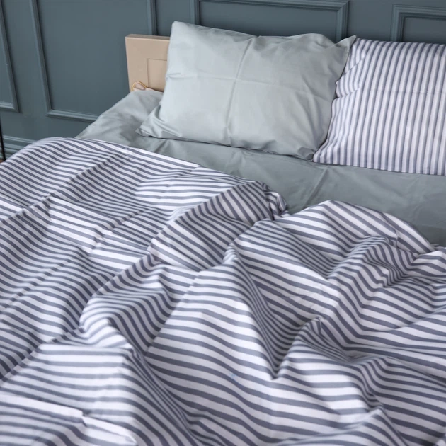 Простынь MirSon Бязь 17-0768 Harmony Stripes 200 х 220 см (2200011018874) - Фото 3 Простынь MirSon Бязь 17-0768 Harmony Stripes 200 х 220 см (2200011018874) - изображение 3