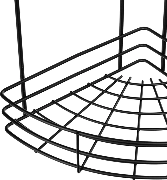 Полиця для ванної кімнати Kadax Kobuk K10223 47 х 26.5 см Чорна (5903699498163) - зображення 7