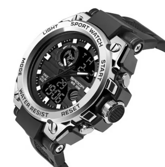 Чоловічий годинник Sanda Sport Watch Silver - зображення 2