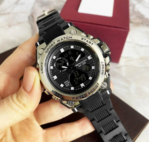Чоловічий годинник Sanda Sport Watch Silver - зображення 4