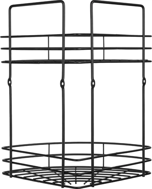 Полиця для ванної кімнати Kadax Kobuk K10222 30 х 26.5 см Чорна (5903699498156) - зображення 2