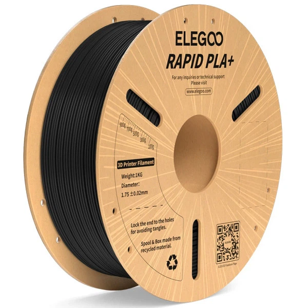 Філамент ELEGOO RAPID PLA+ Green 1.75mm , екологічна паперова котушка, 1kg (50.203.0118) - Фото 3 Філамент ELEGOO RAPID PLA+ Green 1.75mm , екологічна паперова котушка, 1kg (50.203.0118) - изображение 3