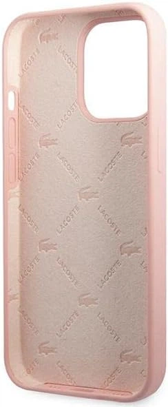 Etui Lacoste do iPhone 13 Pro Max Silicone Head Crocodile Pink (LCHC13XSHI) - obraz 4