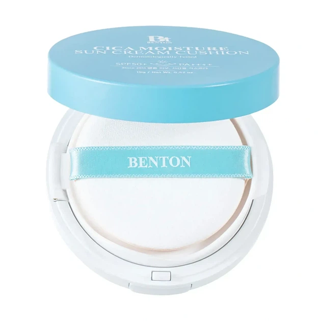 Сонцезахисний кушон з центелою Benton Cica Moisture Sun Cream Cushion SPF50 PA++++ , 15 г - Фото 1 Сонцезахисний кушон з центелою Benton Cica Moisture Sun Cream Cushion SPF50 PA++++ , 15 г - зображення 1