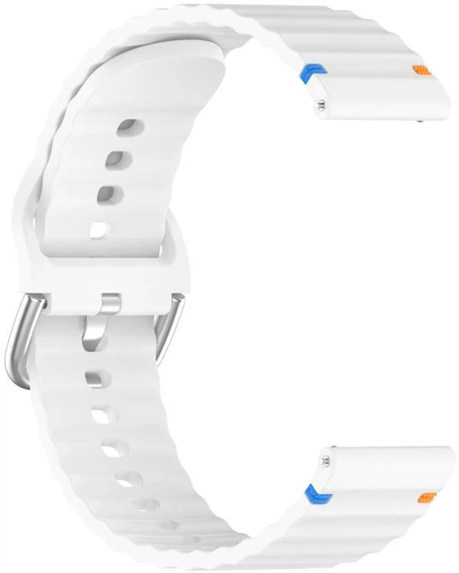 Ремешок BeCover Ribbed Straight 20mm для Samsung Galaxy Watch 7 40/44mm/7 FE/6/6 Classic/5/5 Pro/4/4 Classic/Watch 3 41mm White (BC_714853) - изображение 3