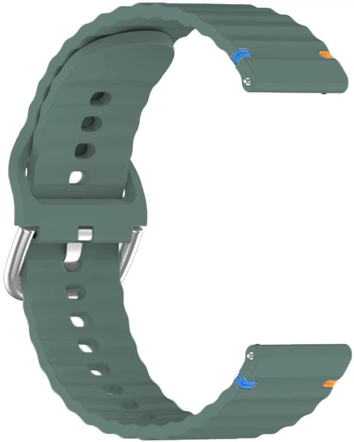 Ремешок BeCover Ribbed Straight 20mm для Samsung Galaxy Watch 7 40/44mm/7 FE/6/6 Classic/5/5 Pro/4/4 Classic/Watch 3 41mm Dark Green (BC_714844) - Фото 3 Ремешок BeCover Ribbed Straight 20mm для Samsung Galaxy Watch 7 40/44mm/7 FE/6/6 Classic/5/5 Pro/4/4 Classic/Watch 3 41mm Dark Green (BC_714844) - изображение 3