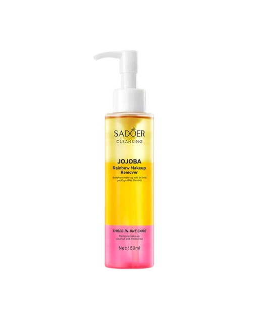 Засіб для зняття макіяжу з олією жожоба Sadoer Jojoba Rainbow Makeup Remover 150мл - зображення 3
