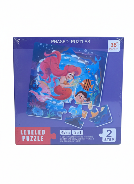 Магнітний пазл-книжка 3-в-1 Leveled Puzzle: Казки - изображение 2
