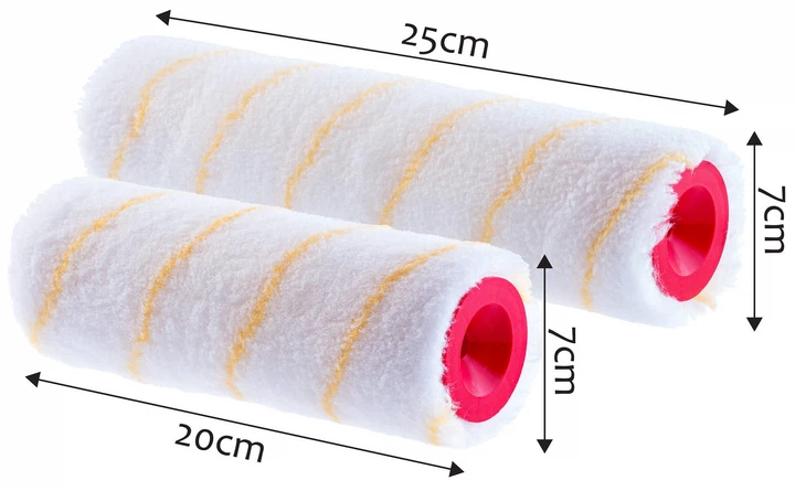 Набір валиків для фарбування Kadax Paxson 20 + 25 см x 6 шт. Жовті смужки (ZES5902730389187) - зображення 6