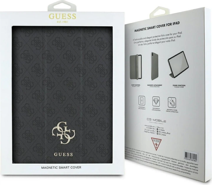 Etui z klapką Guess Magnetic 4G Big Logo do Apple iPad Pro 13" 2024 Black (GUFC13PM24PS4SGK) - obraz 6