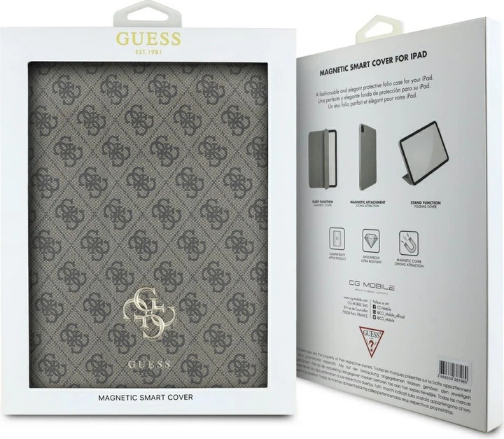 Etui z klapką Guess Magnetic 4G Big Logo do Apple iPad Pro 13" 2024 Brown (GUFC13PM24PS4SGW) - obraz 6